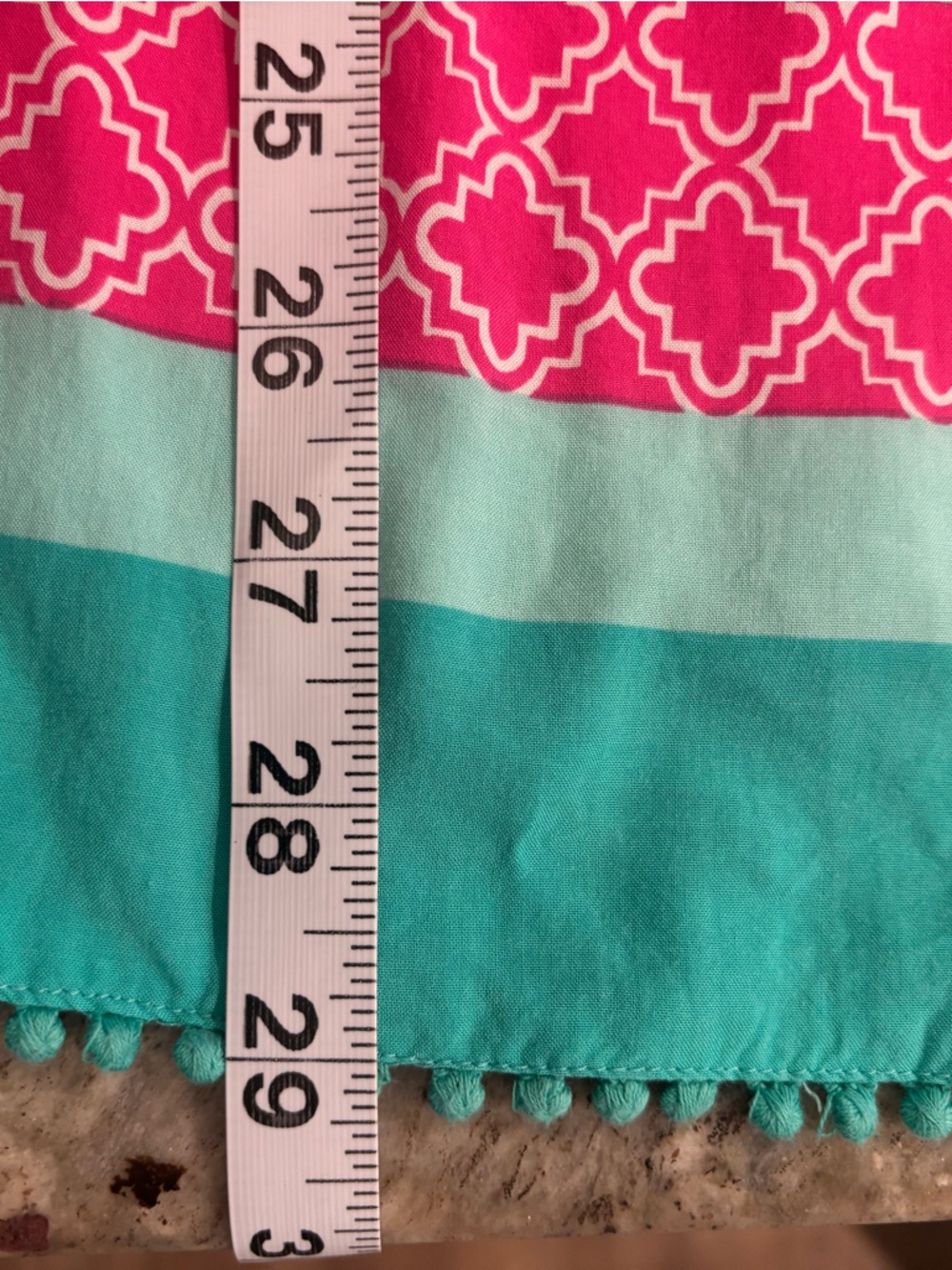 crown & ivy Pink and Navy Geometric Print Tunic - Picture 9 of 9